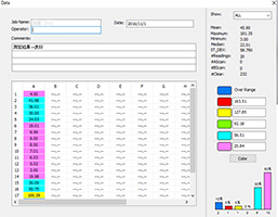 標準付属のソフト（Windows用）で測定値をPCに転送の画像
